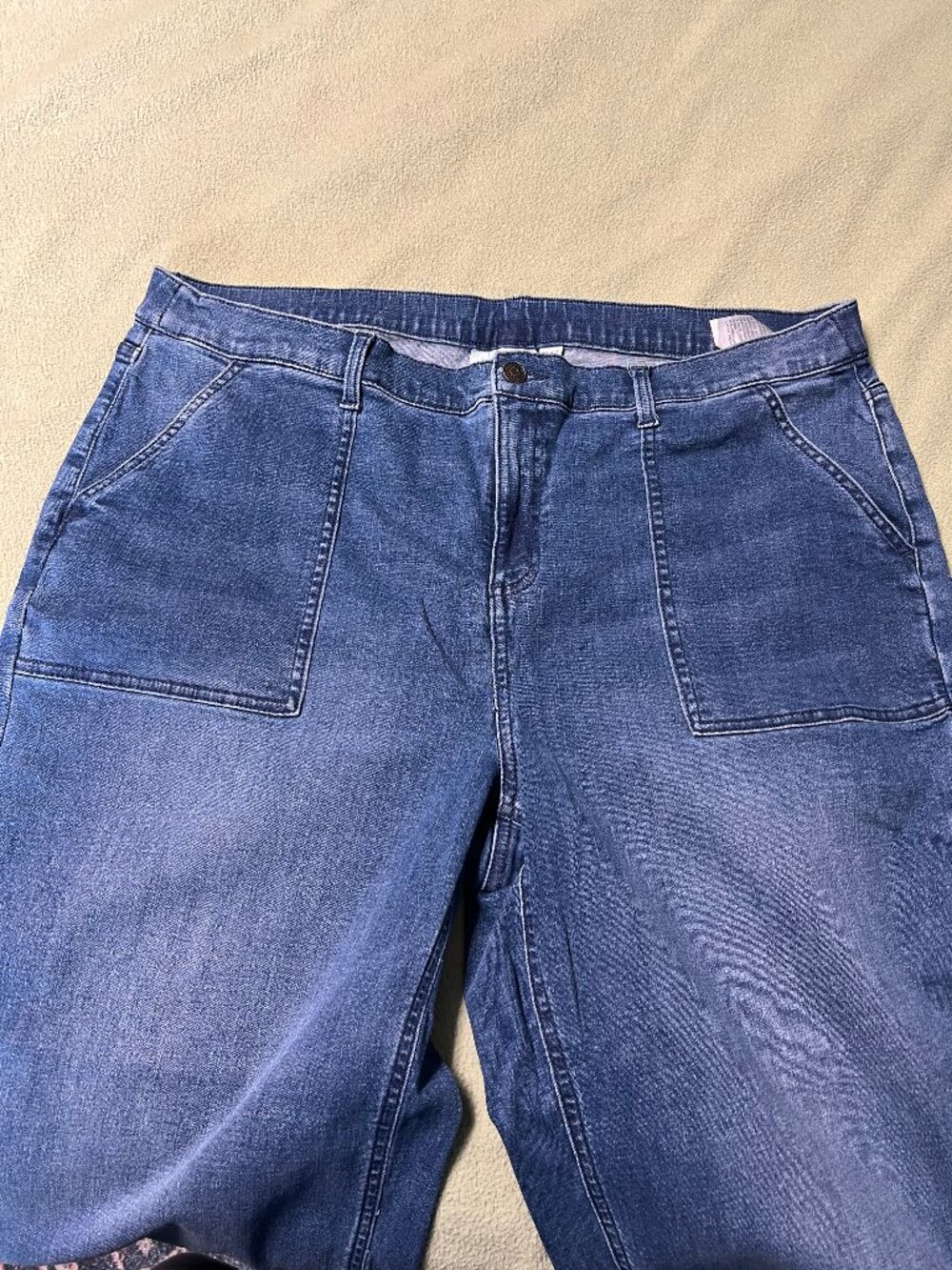 Denim & Co. Regular Indigo Easy Stretch Tapered Ankle Jean